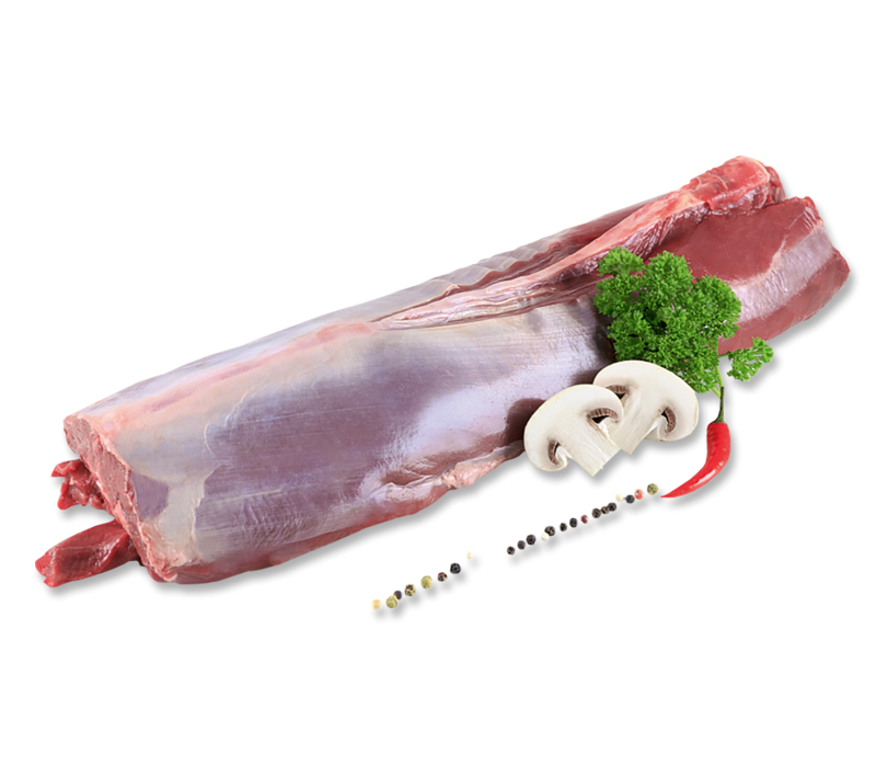 Frischer Rehrücken mit Knochen