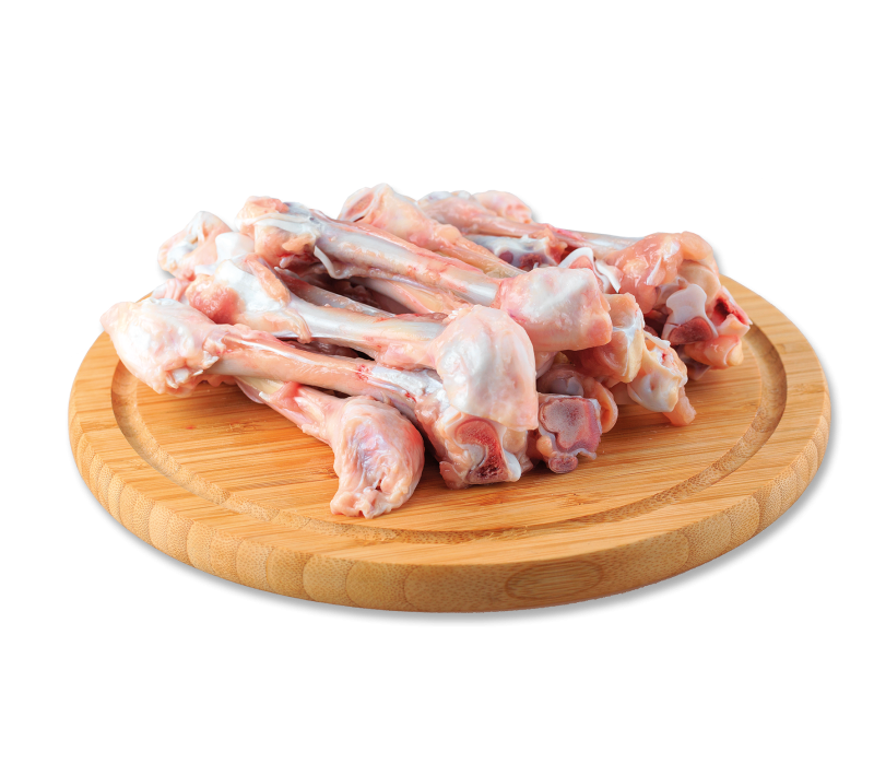 Gänsekarkassen gefrostet