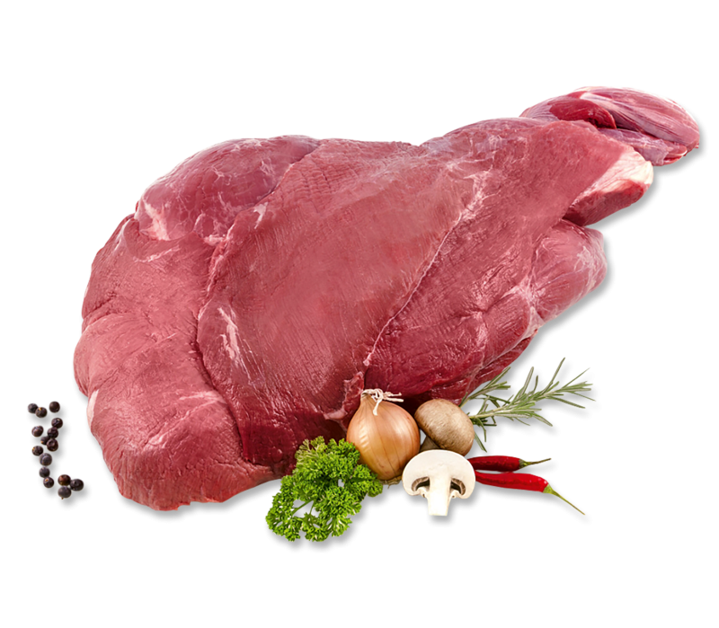 Frische Wildschweinkeule ohne Knochen