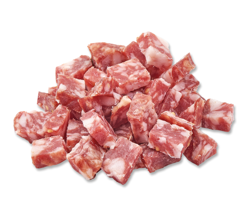 Salami gewürfelt 1kg vac.