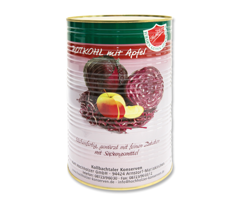 Rotkohl mit Apfel 4,25l-Dose