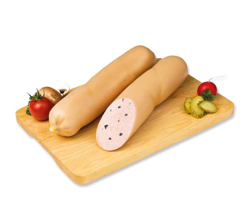Feine Trüffelleberwurst im Naturdarm