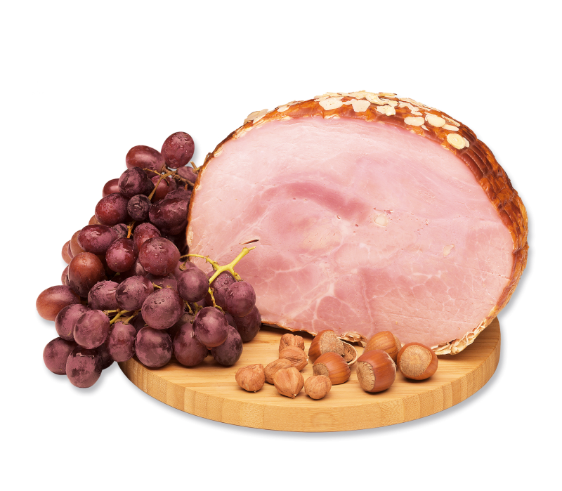 Rosè-Weinschinken gekocht