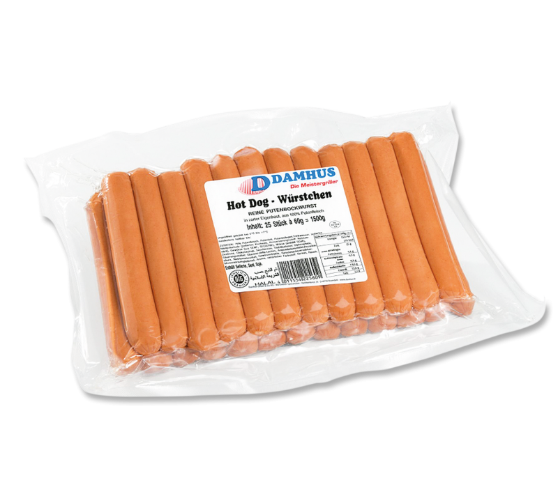 XL Puten Hot Dog Würstchen 85g