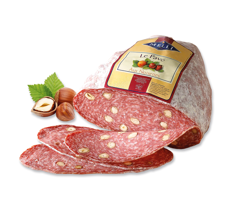 Frz.Salami "Le Pave" mit Haselnüssen