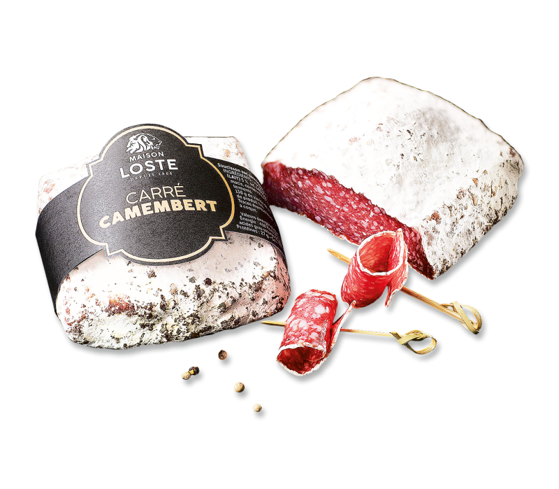 Frz.Carree Camembert Salami 250g