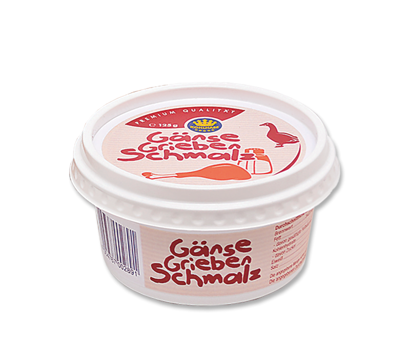 Gänsegriebenschmalz 125g-Becher