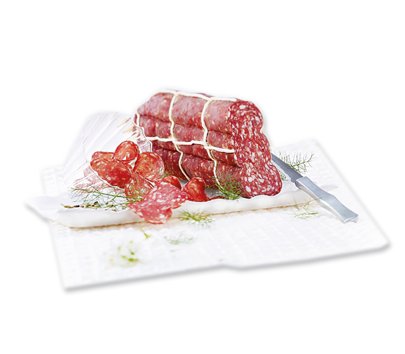 Fenchelsalami im geschnürten Darm
