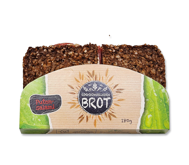 2er Roggenvollkornbrot 100% Putensalami