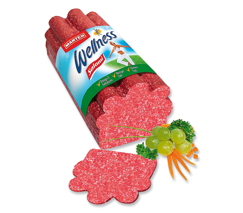 Wellness-Salami 1a in Wellenform