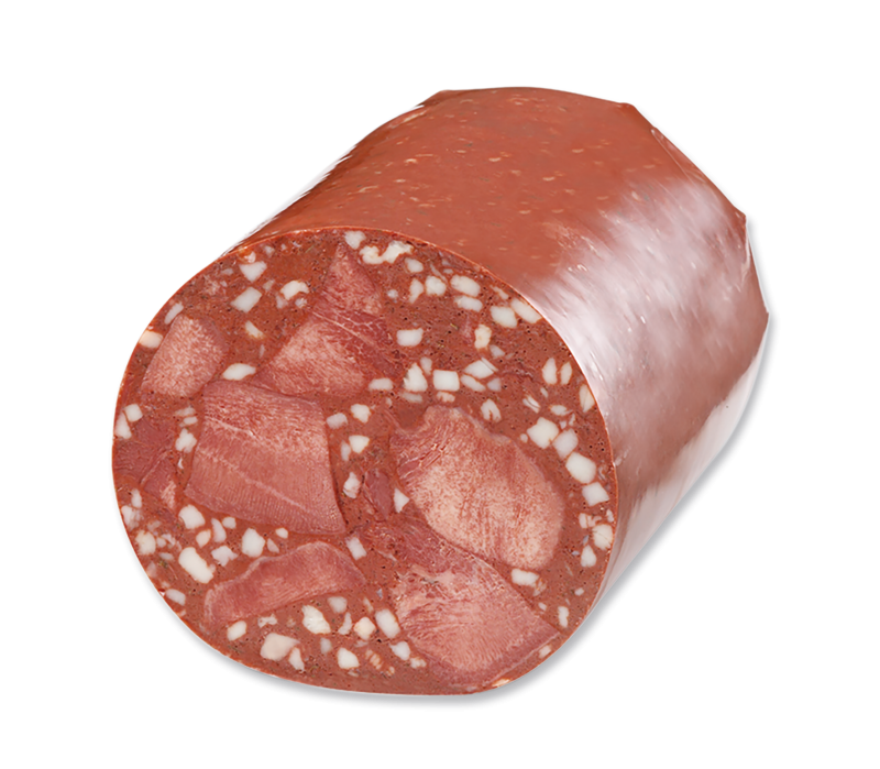 Zungenwurst rund, gewürfelte Zungen