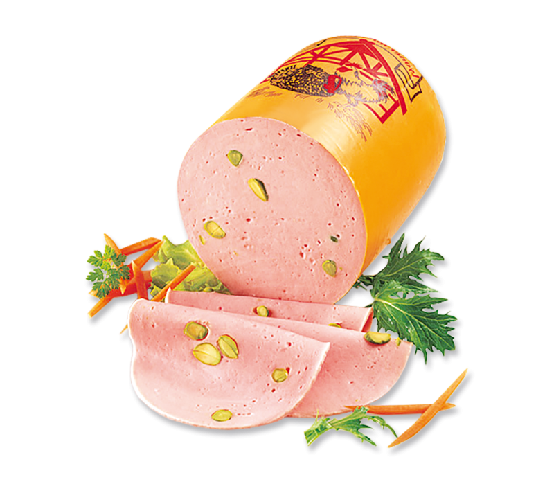 Geflügel-Lyoner mit Pistazien 1/2 Stücke