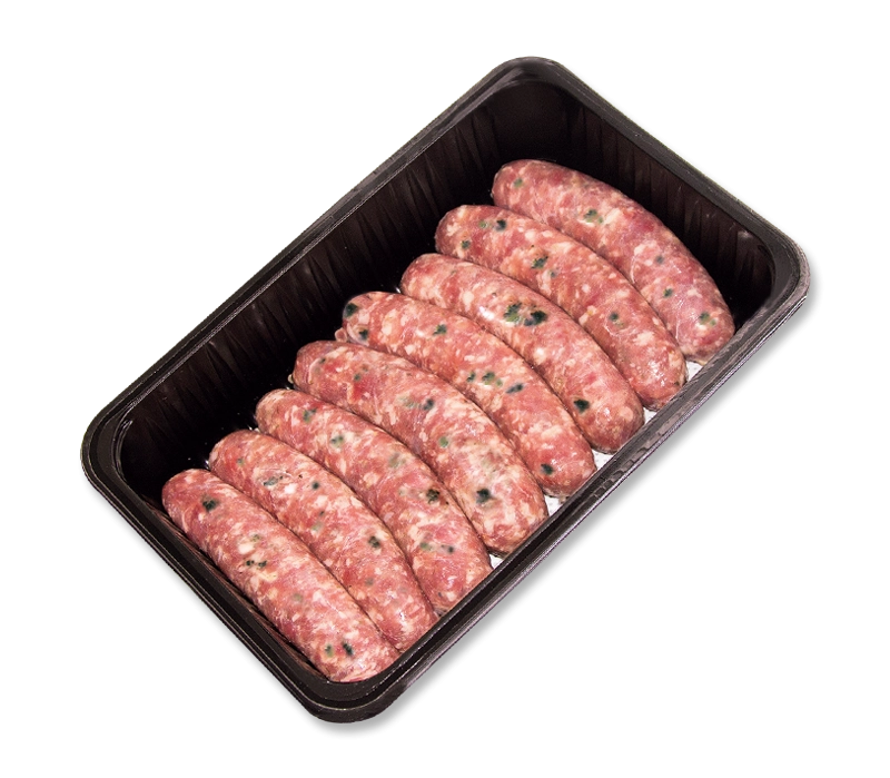 Spinat-Mozzarella-Bratwurst, roh, ca.80g