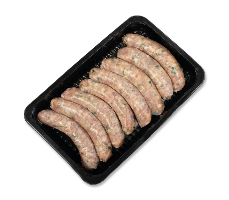 Parmesan-Rucola Bratwurst grob, roh