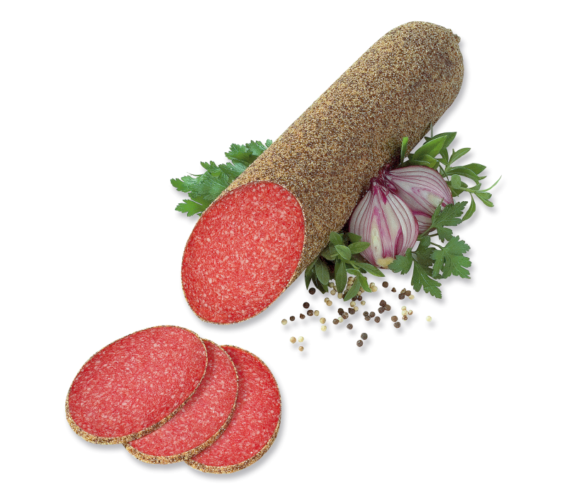 Salami Auslese im Pfeffermantel