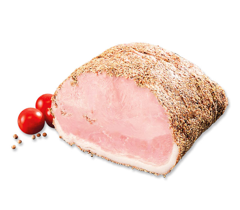 Schlemmerschinken gegart mit Pfeffer