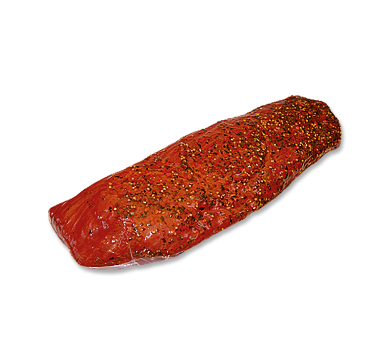 Rinderpastrami geräuchert, gegart