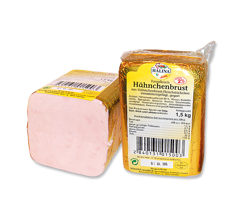 "Halina"Geflügelformfleischkochschinken