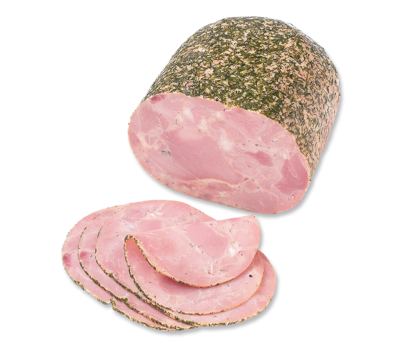 Truthahn Pastrami mit Dill in Tunnelform