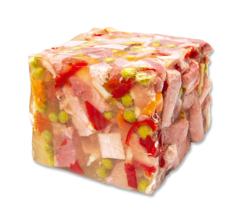 Spanferkelsülze in Blockform