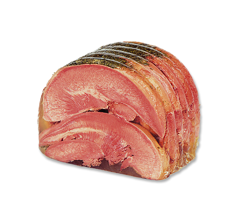 Schweinezunge in Aspik mit Petersilie