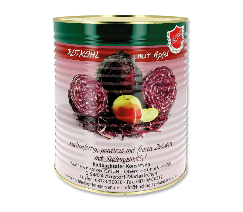 Rotkohl mit Apfel 10,2l-Dose