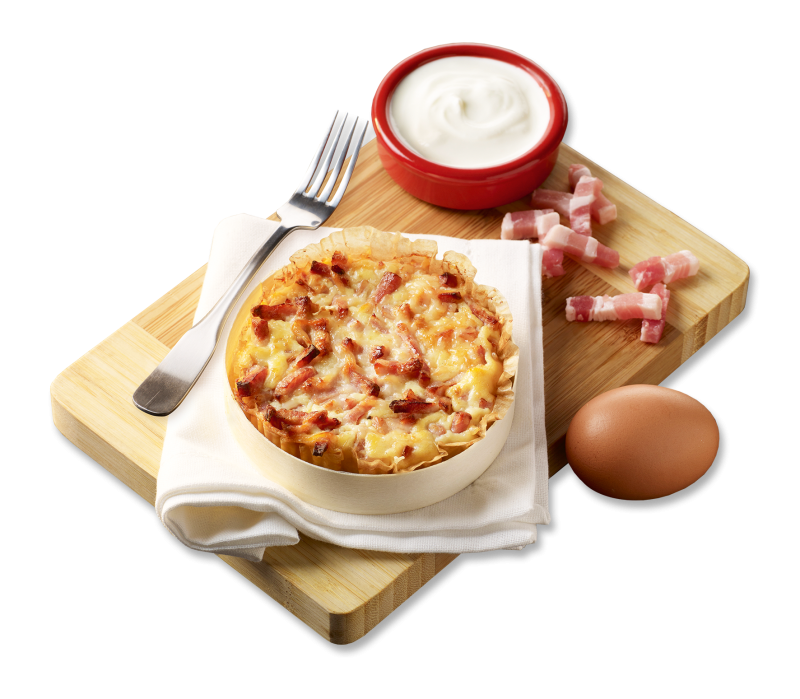 Quiche lorraine ohne Teig 200g