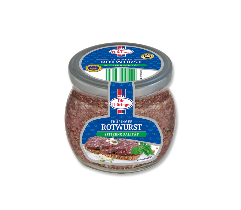 Thüringer Rotwurst 130g-Glas