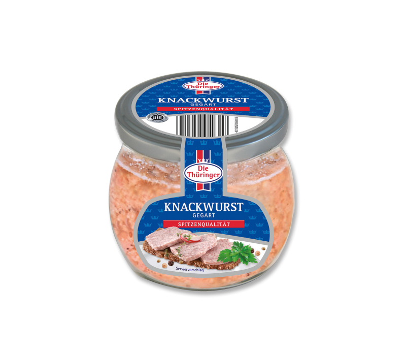 Thüringer Knackwurst 130g-Glas