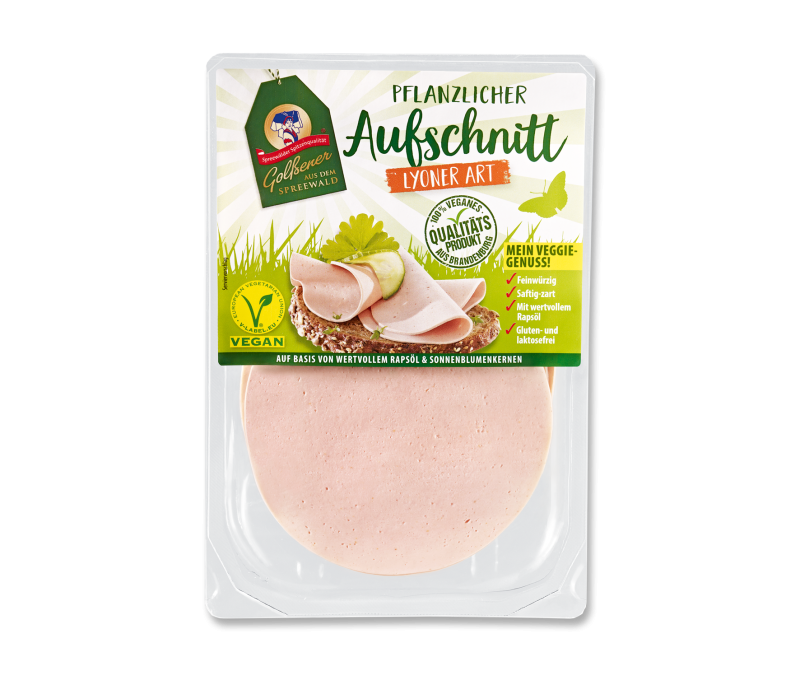 Pflanzlicher Aufschnitt Lyoner Art 80g