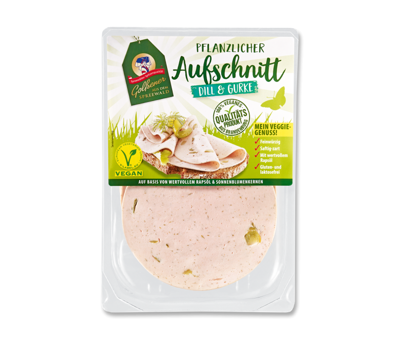Pflanzlicher Aufschnitt Dill-Gurke 80g