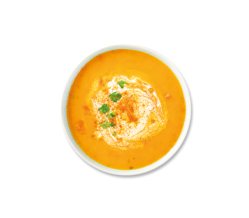 Vegane Karotten-Ingwersuppe 5kg Schale