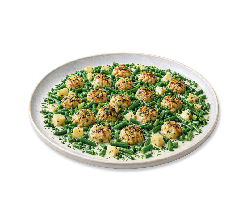 Fischfrikadellen-Gemüsepfanne 2kg Beutel