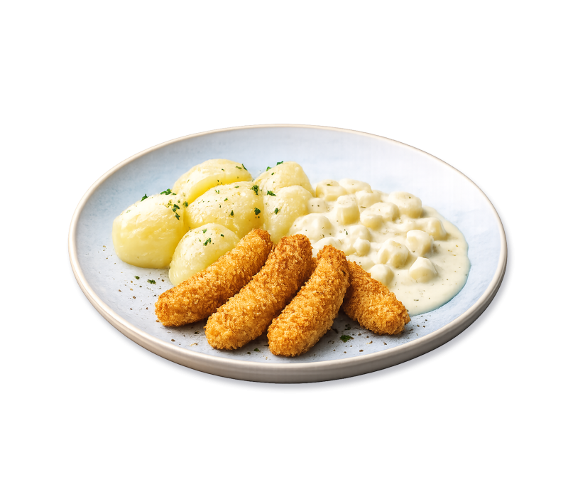 Chickentender m.Kart.,Spargelragout 420g