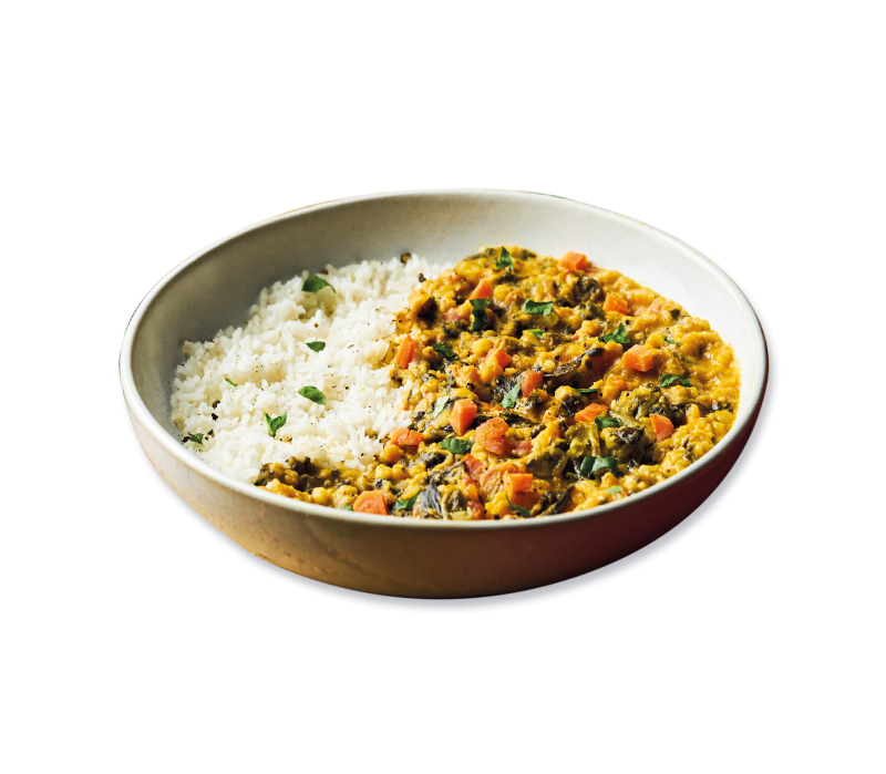 Kürbis-Linsen-Dal mit Basmatireis 480g