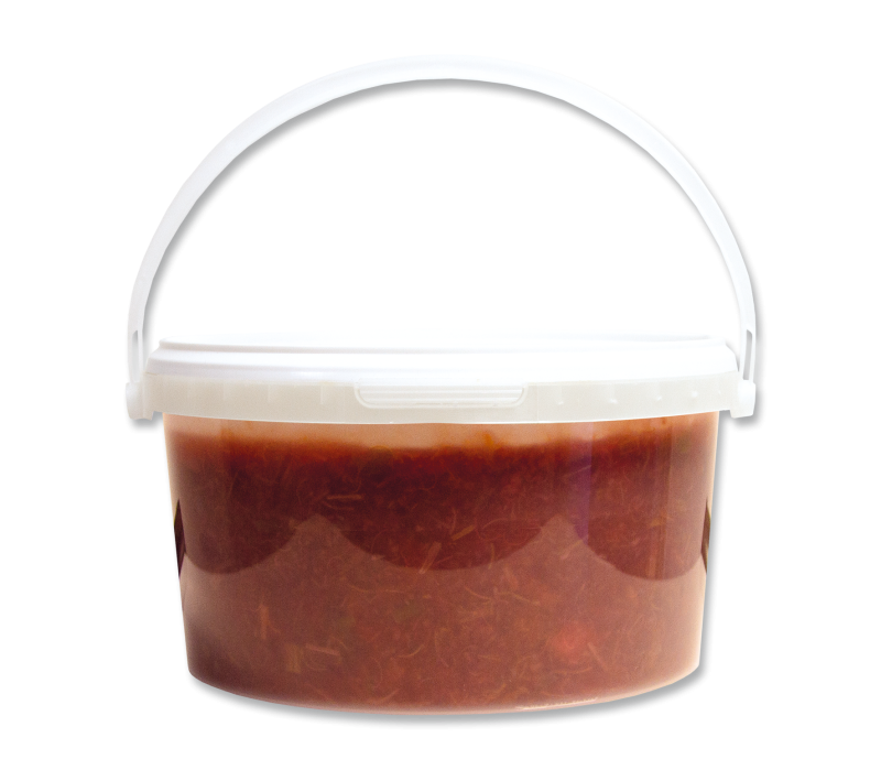 Erdbeer-Rhabarber Grütze 3kg-Eimer