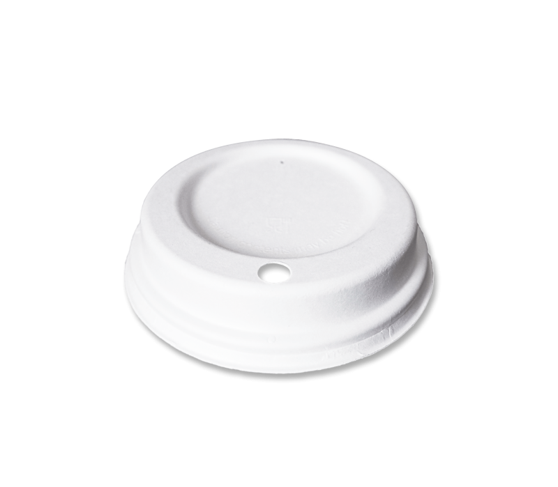 "kleva"Bagasse Domdeckel Coffee to go