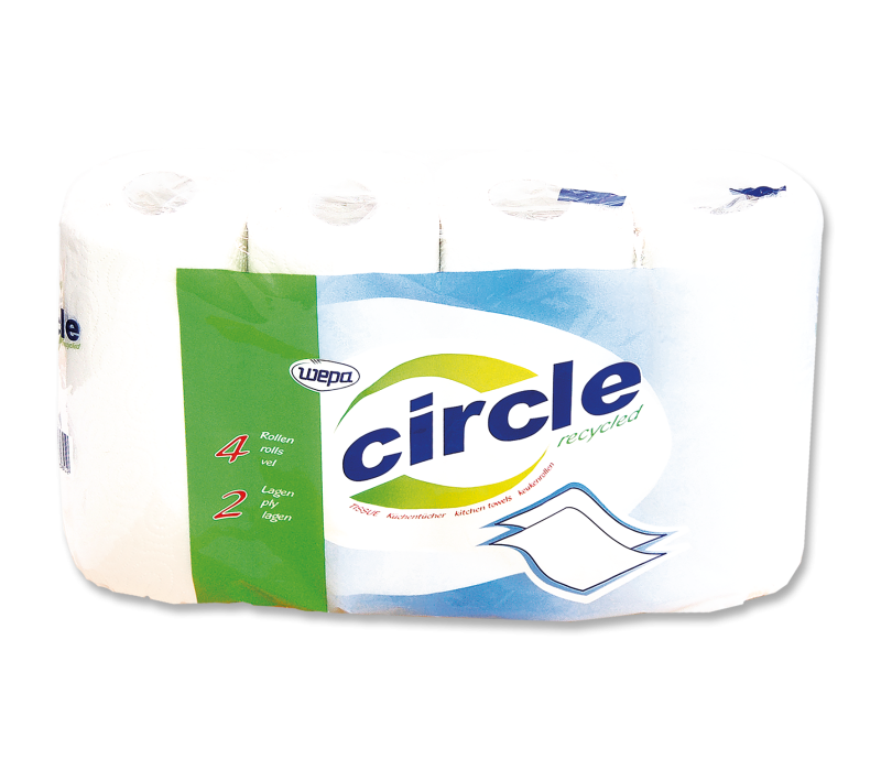 Küchenrolle weiss 2-lagig