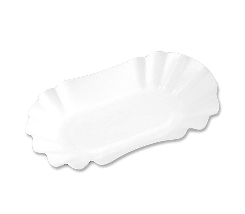 Pappschale oval KU1 10,5x19x3,5cm