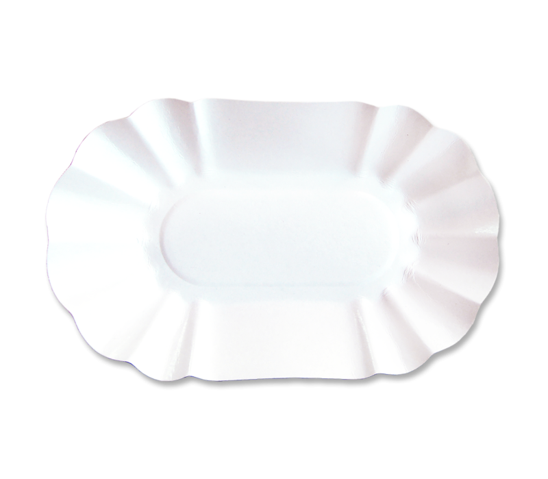 Pappschale 00KU oval 8x15x2,7cm