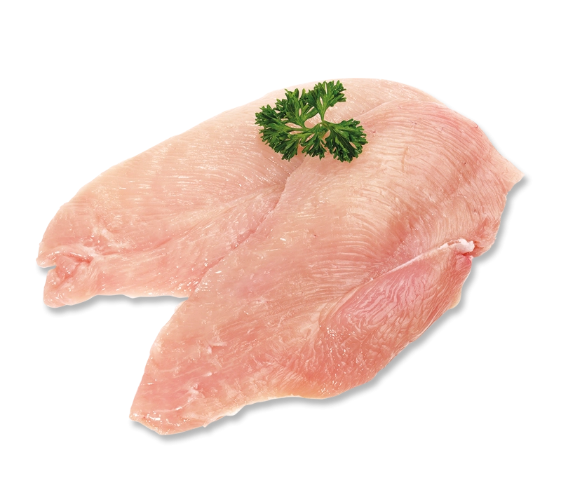 Halbierte Hähnchenbrustfilets ca.100g