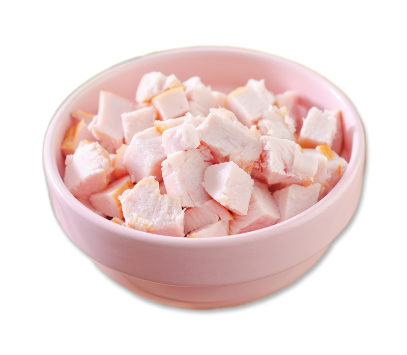 Hühnerfleisch gekocht, gewürfelt - TK -