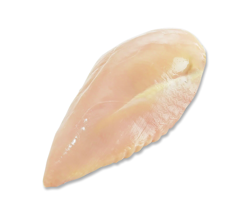 "Halal" Kikok-Hähnchen-Filet halbiert