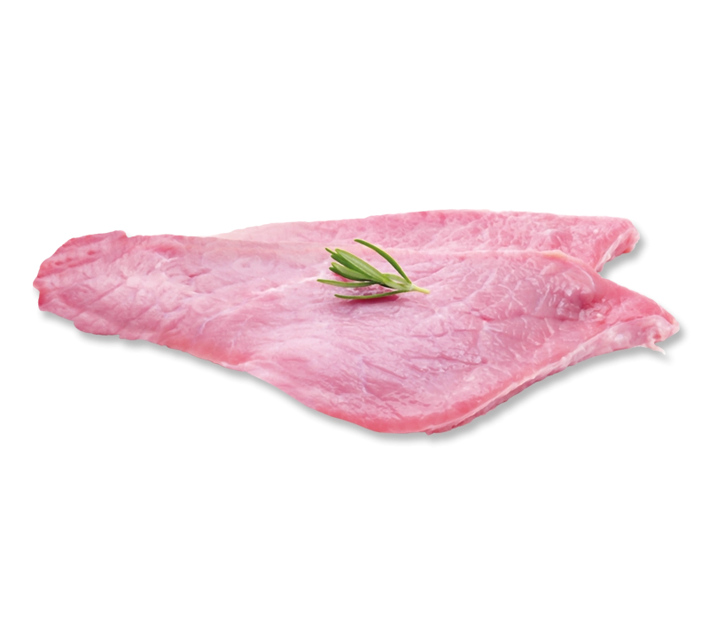 Schnitzel aus dem Kalbslachs