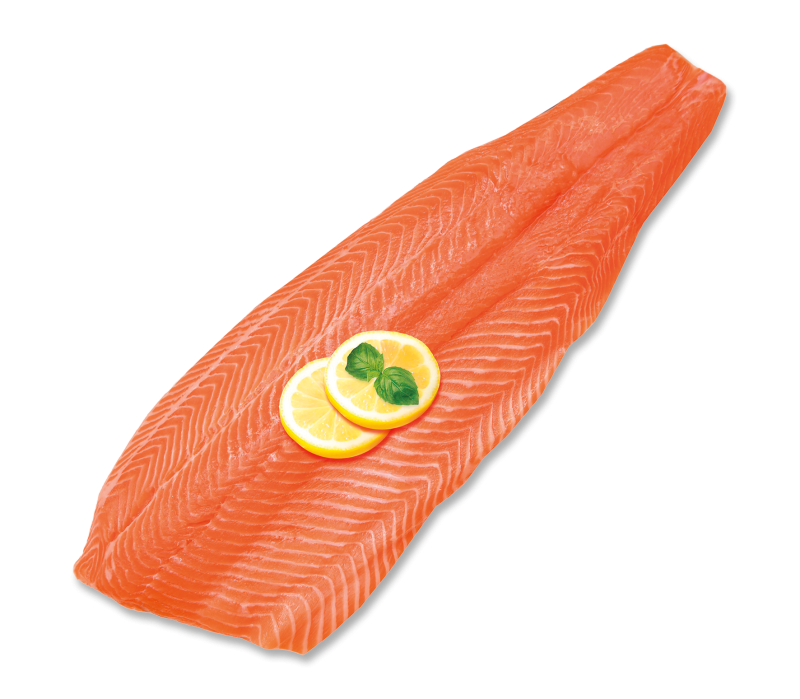 Zuchtlachs, ganze Seiten auf Haut -TK-