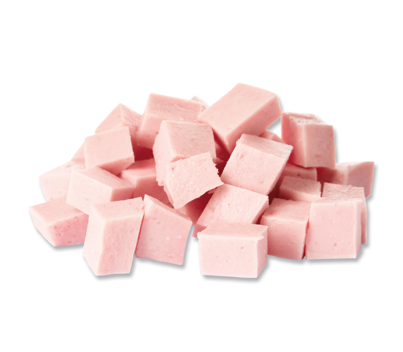 Vegetarische Fleischwurst gewürfelt 1x1