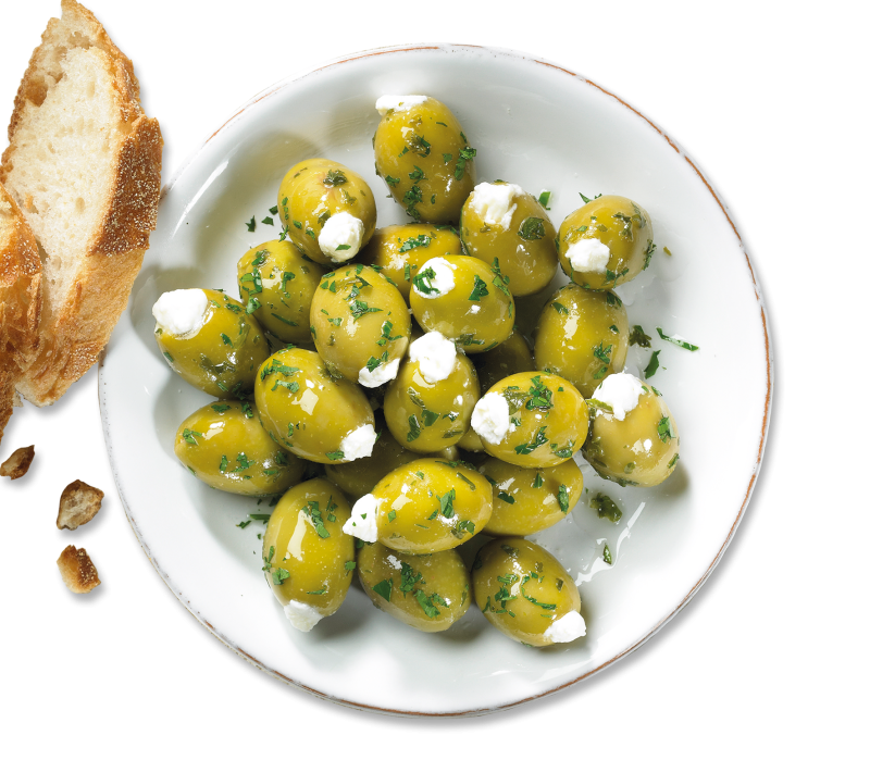 Grüne Oliven in Rapsöl 1kg