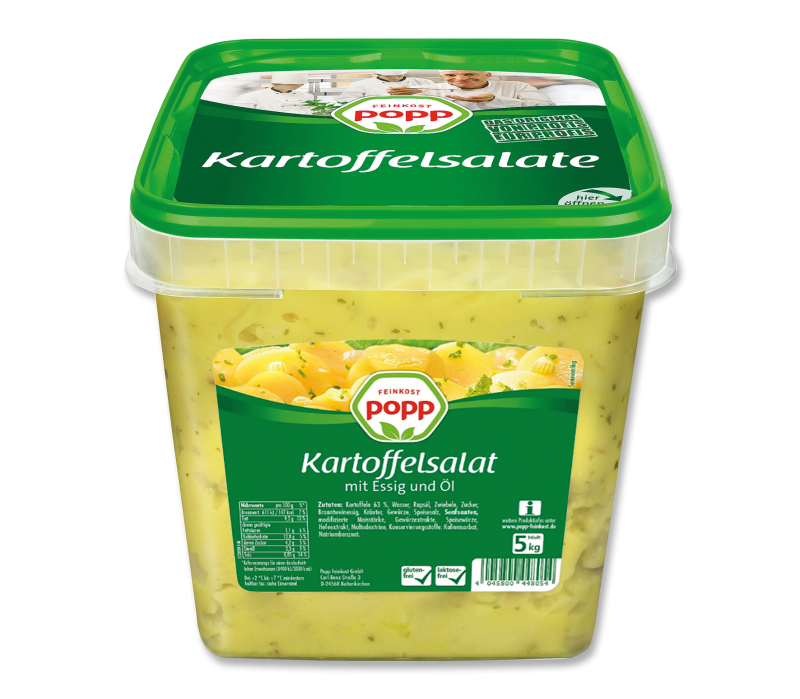Kartoffelsalat mit Essig und Öl